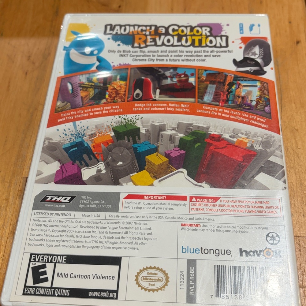🖤Nintendo Wii De Blob Game🖤 - Picture 2 of 5